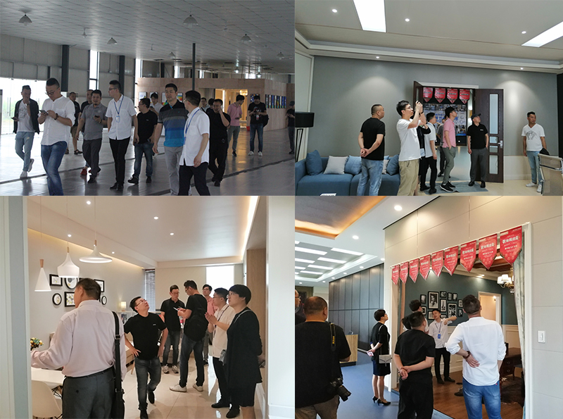 行業(yè)企業(yè)家參觀海創(chuàng).jpg 海創(chuàng)集成墻面.jpg