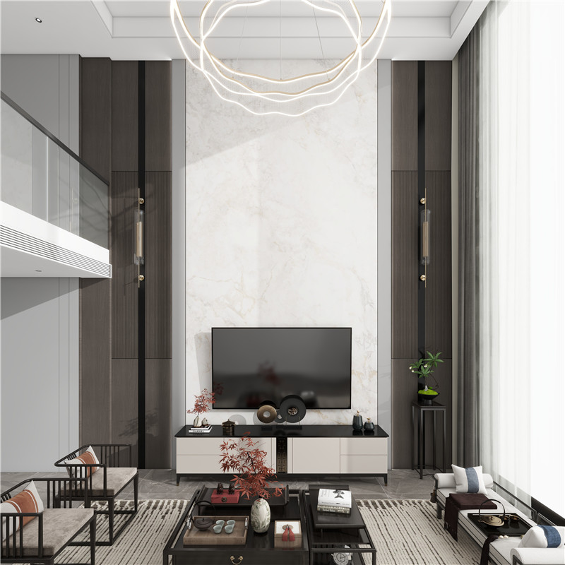 新中式別墅客廳電視背景-G1111g.jpg 新中式別墅客廳電視背景-G1111g.jpg